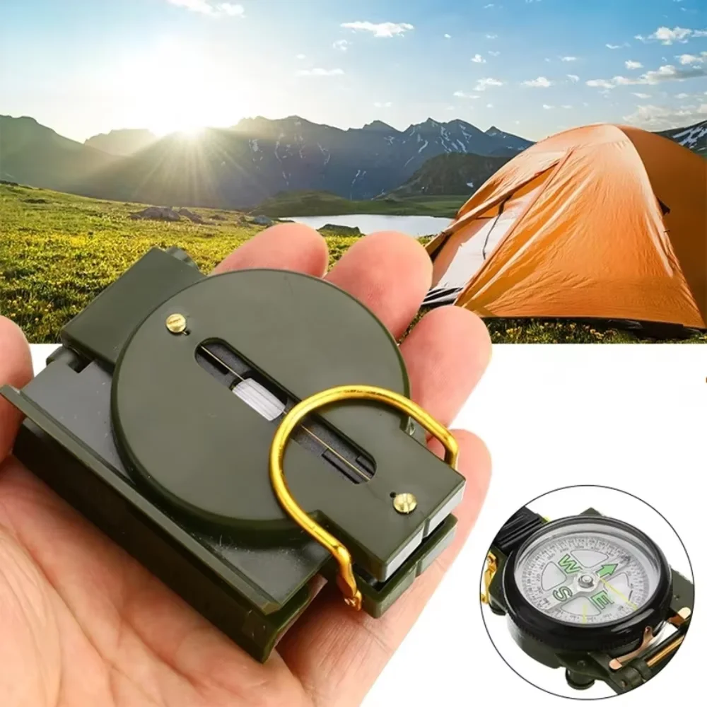 Boussole militaire pliable avec loupe de visée – Image 3