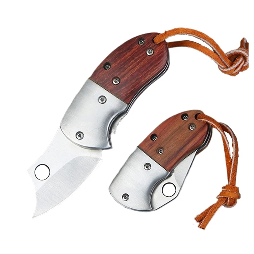 Couteau pliant miniature bois – porte-clés discret et durable – Image 9