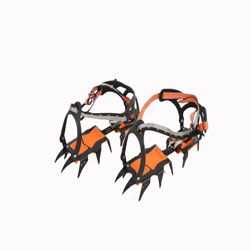 Crampons Alpinisme Acier Manganèse 12 Pointes Réglables