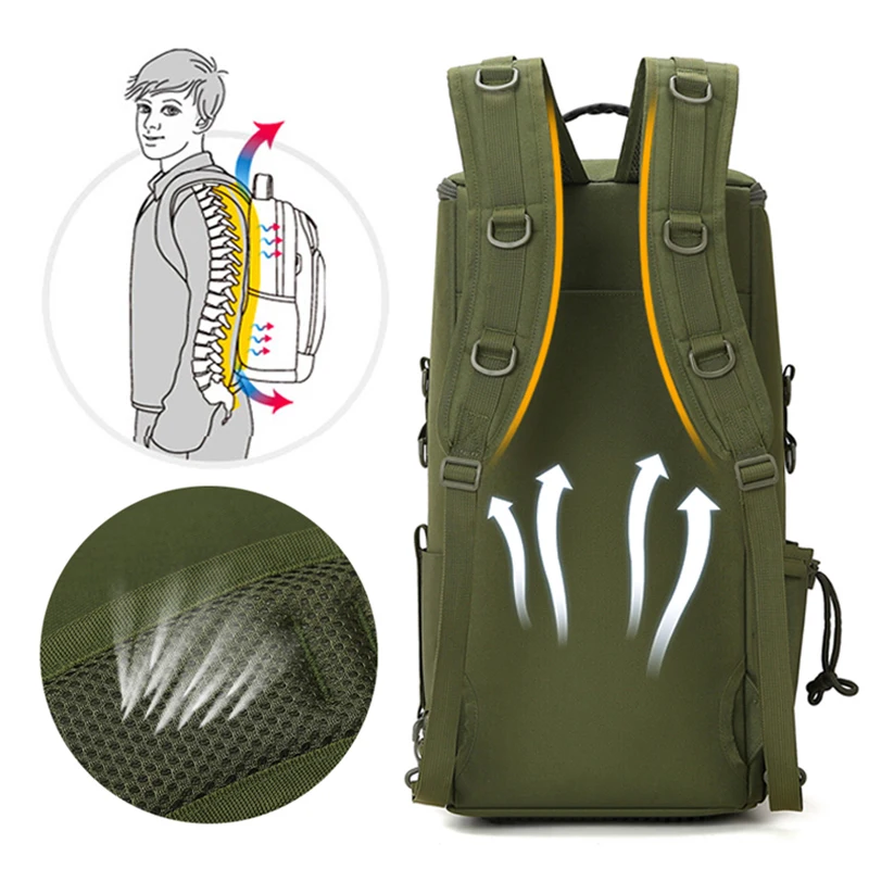 Sac à Dos Technique 45L – Confort & Résistance tout-terrain – Image 3