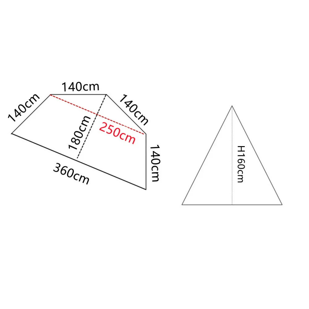 Tente pyramidale 4 saisons – Ultra légère et sans armature – Image 4