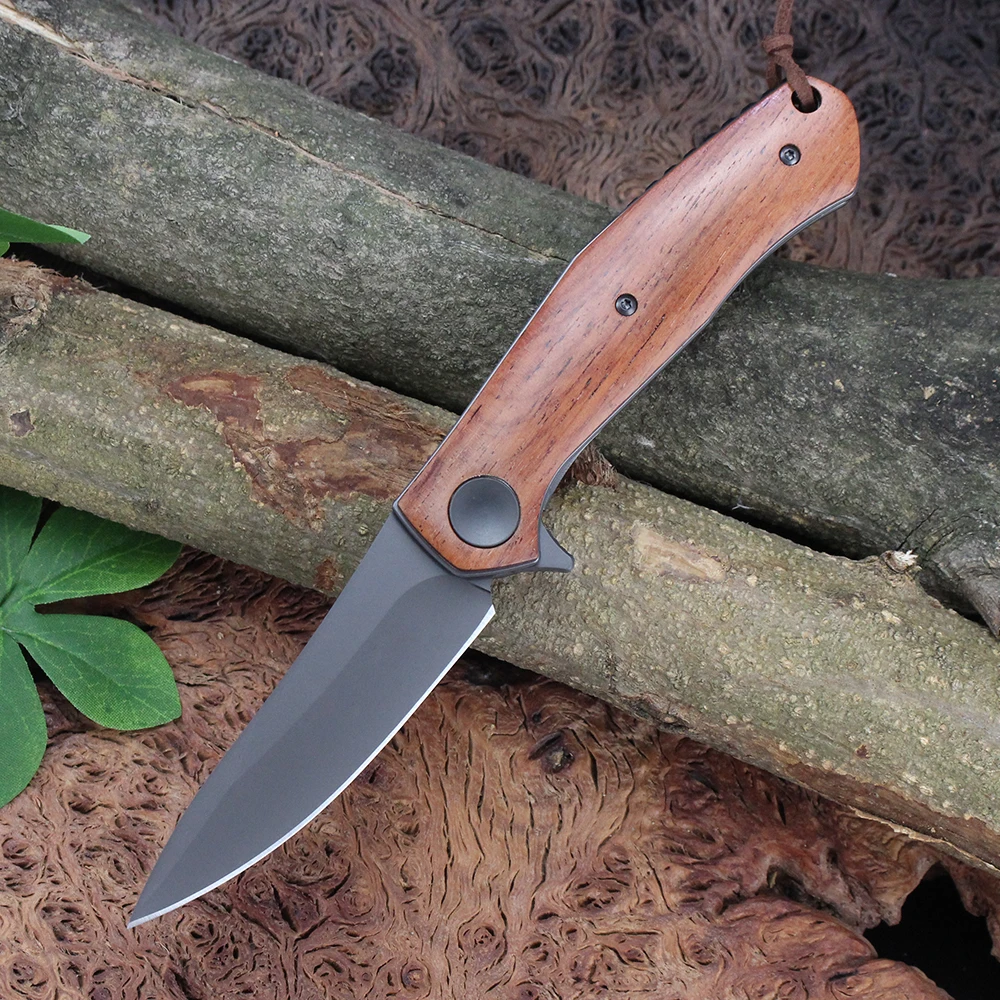 Couteau pliant Damas GT-K4020 avec manche premium – Image 7