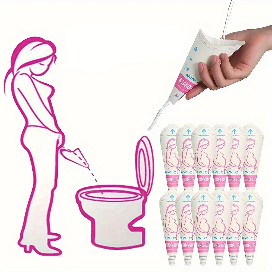 Urinoir Féminin Jetable Pliable Camping Randonnée 16cm – Image 3