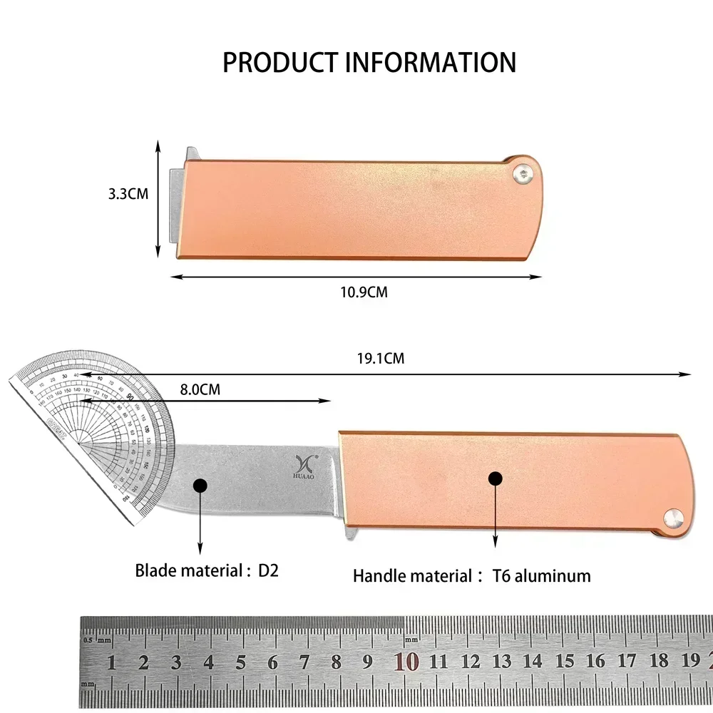 Couteau fixe D2 survie – Compact, robuste, bushcraft – Image 6