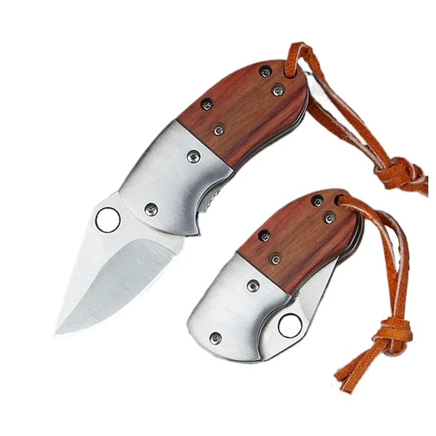 Couteau pliant miniature bois – porte-clés discret et durable – Image 5