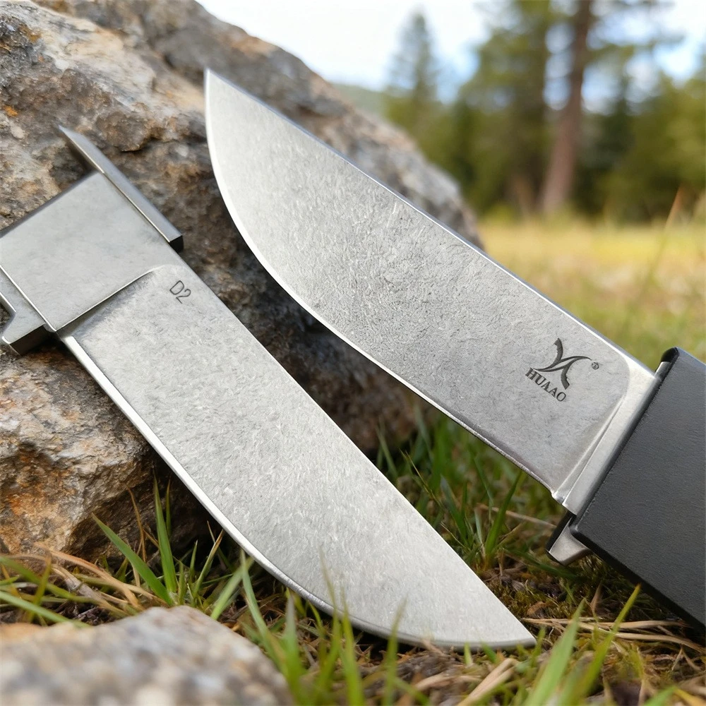 Couteau fixe D2 survie – Compact, robuste, bushcraft – Image 2