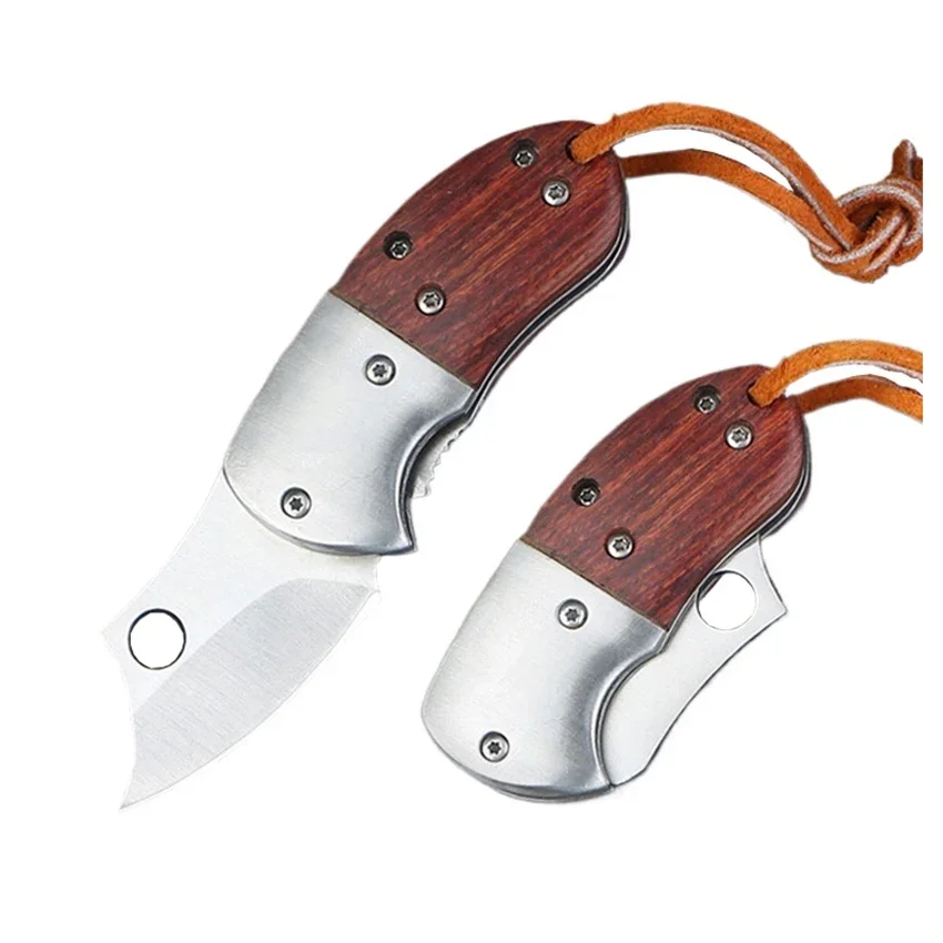 Couteau pliant miniature bois – porte-clés discret et durable – Image 6