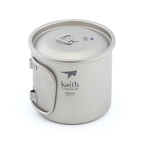 Tasse titane 350ml ultralégère Keith Ti3240 – Image 2