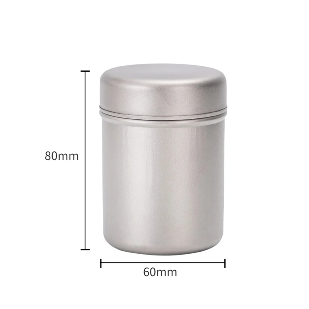 Boîte à Thé Titane Portable 8x6cm Camping Randonnée – Image 3