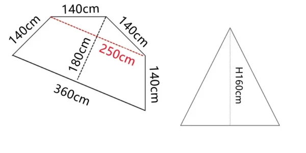 Tente pyramidale 4 saisons – Ultra légère et sans armature – Image 8