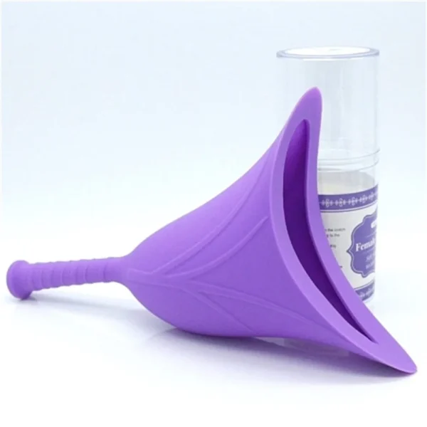 Urinoir Féminin Silicone Réutilisable Camping Voyage – Image 5