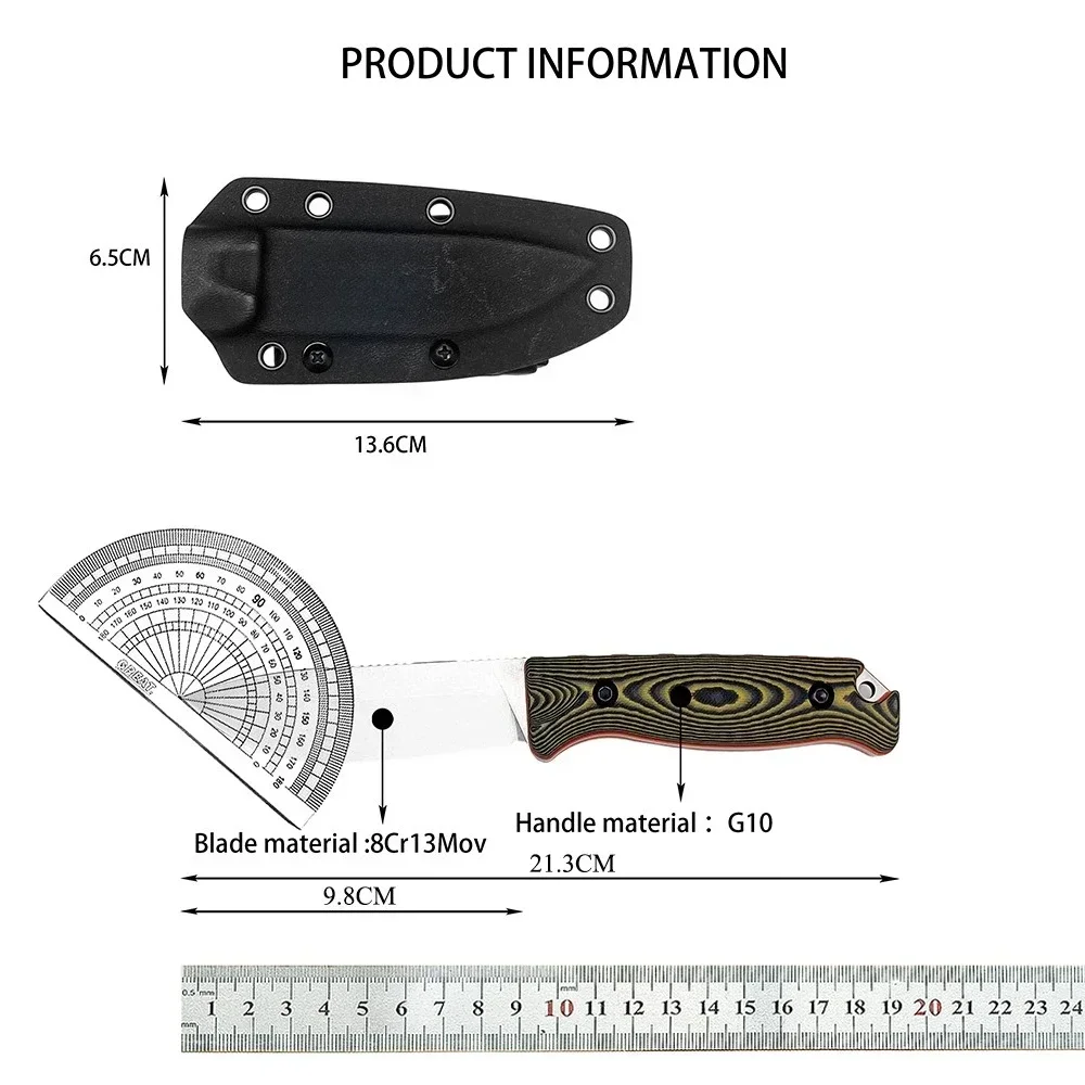 Couteau Compact EDC 8Cr13Mov G10 – Gaine Kydex incluse – Image 2