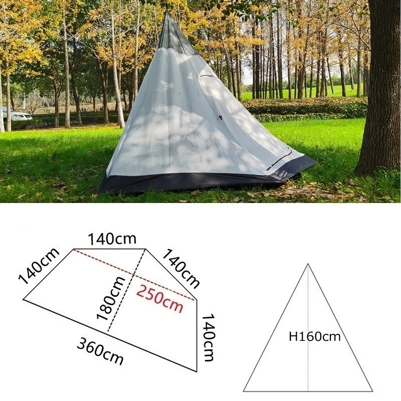 Tente pyramidale 4 saisons – Ultra légère et sans armature – Image 7