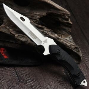 Couteau de survie 3Cr13 – Lame fixe robuste 23 cm