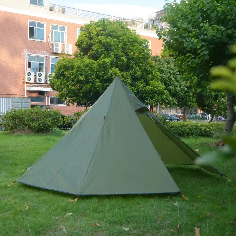 Tente pyramidale ultralégère 1–2 pers avec sortie poêle – Image 16