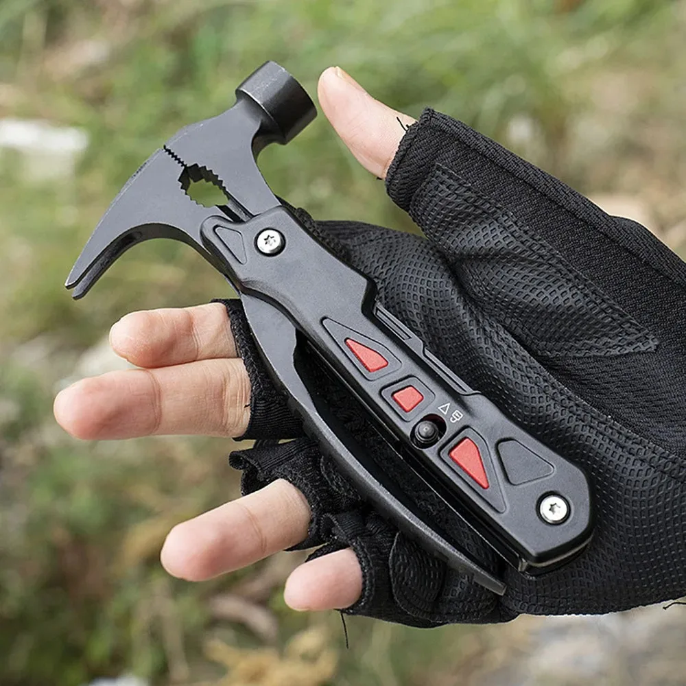 Multitool aluminium acier inox – Outil compact outdoor 13,8 cm – Image 10