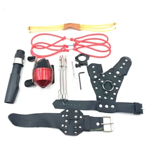Kit pêche à l’arc – Moulinet, flèches, laser et accessoires