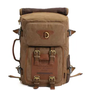 Sac à dos vintage homme – Canvas haute densité 20–35 L