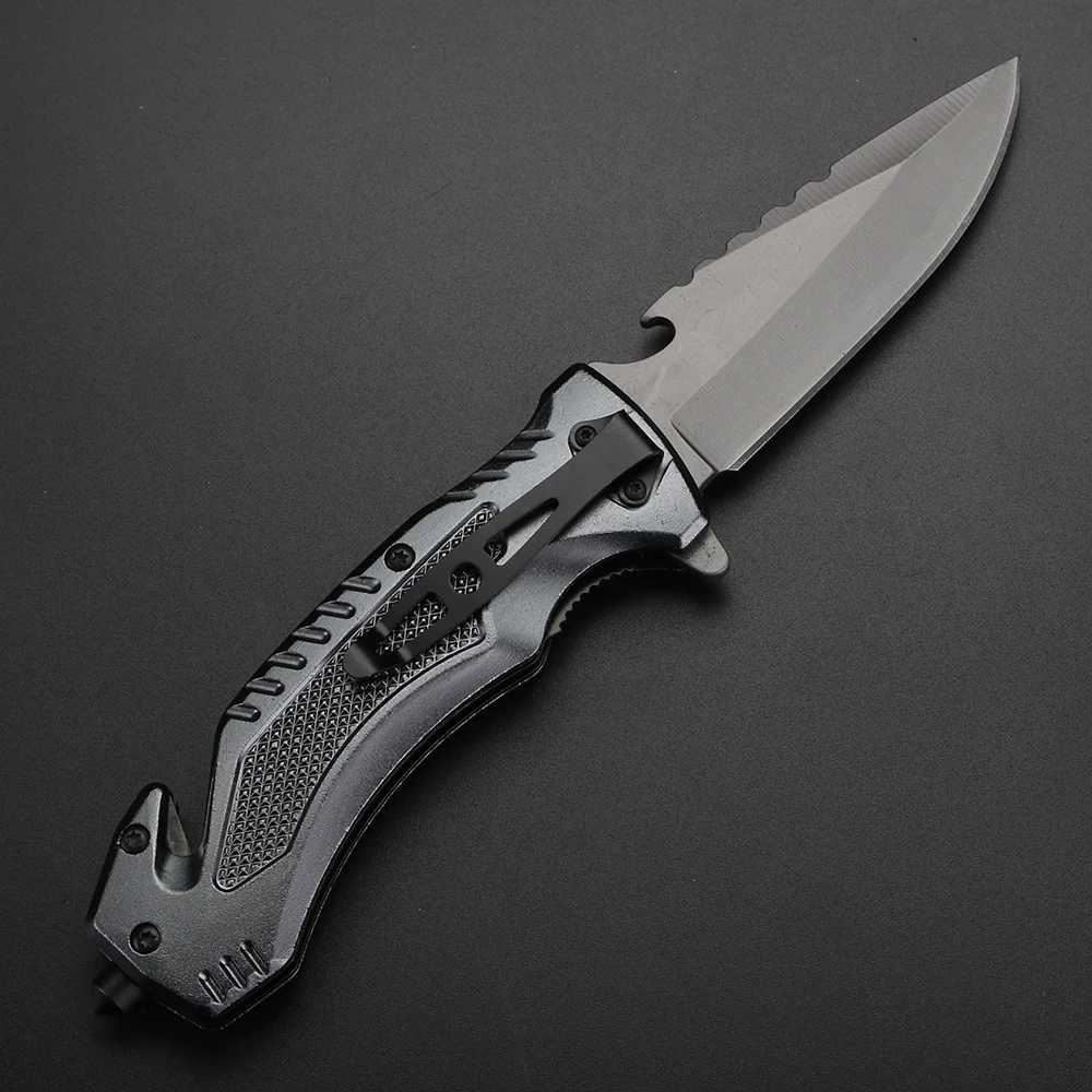 Couteau pliant D2 – Manche bois ergonomique EDC – Image 3