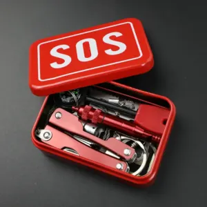 Kit SOS survie 12 outils – Boîte compacte 194 g