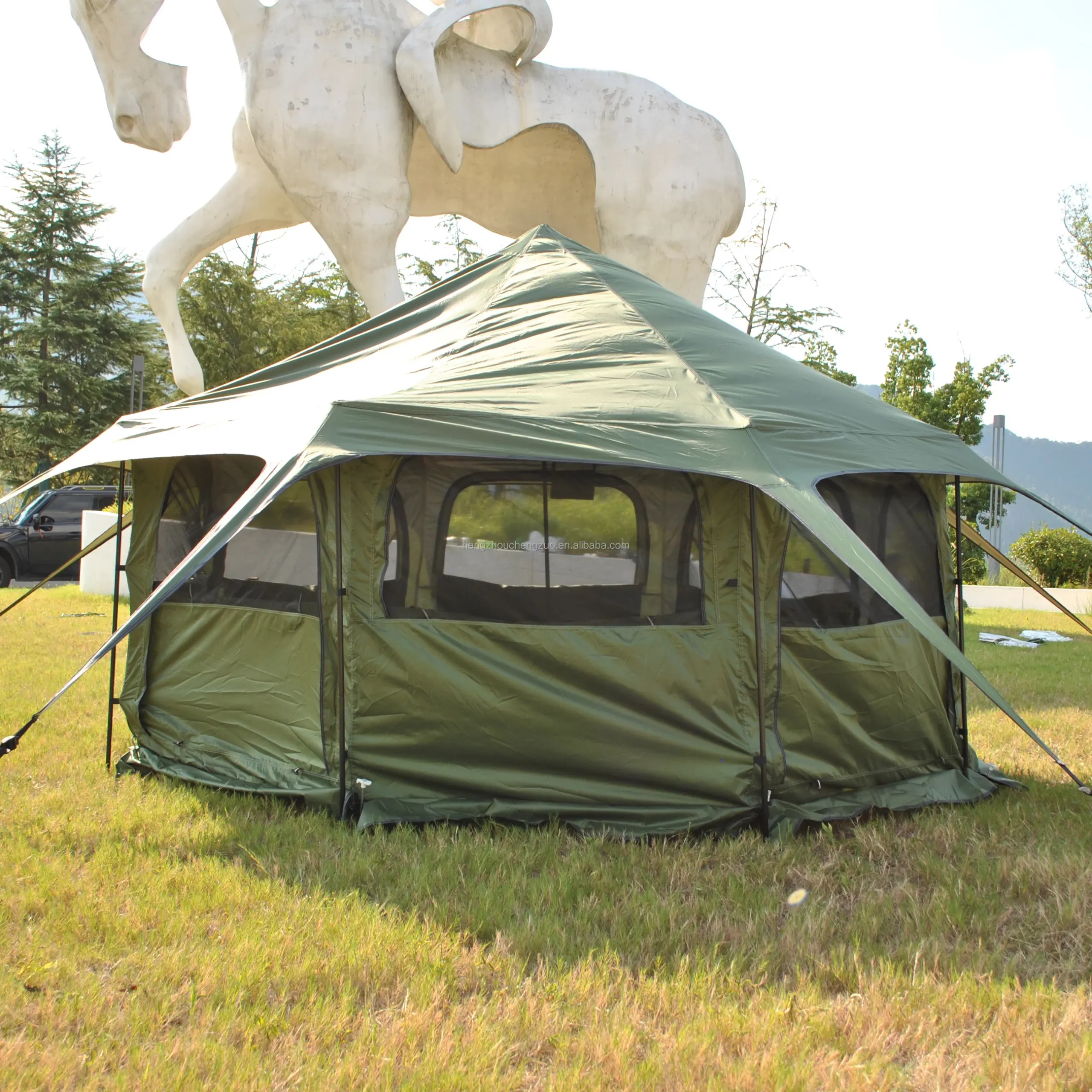 Tente cloche mongole 5–8 personnes – Poêle PU4000 – Image 14