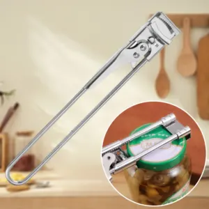 Ouvre-bouteille universel réglable antidérapant inox