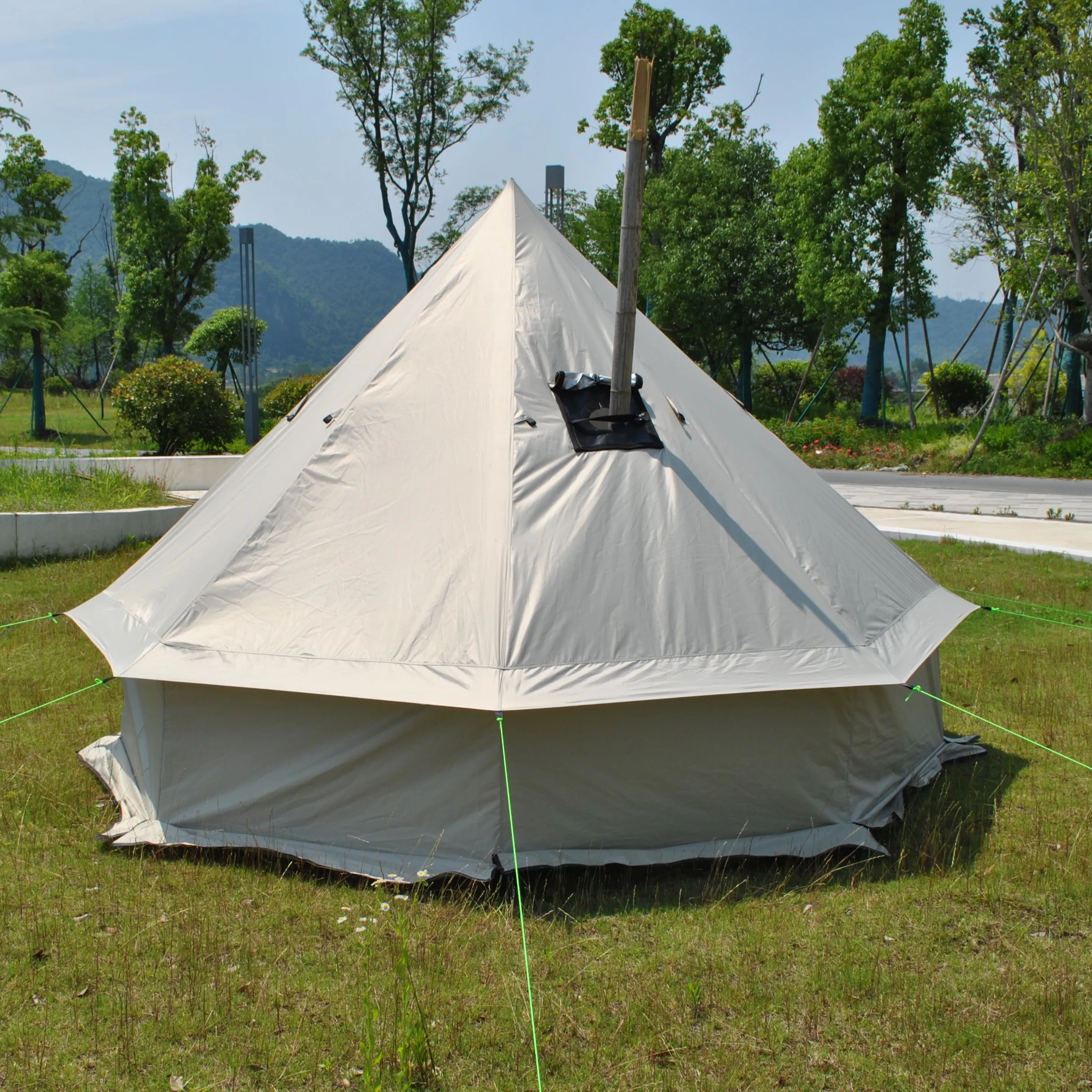 Tente tipi poêle à bois 6–8 personnes – Oxford PU4000 – Image 16