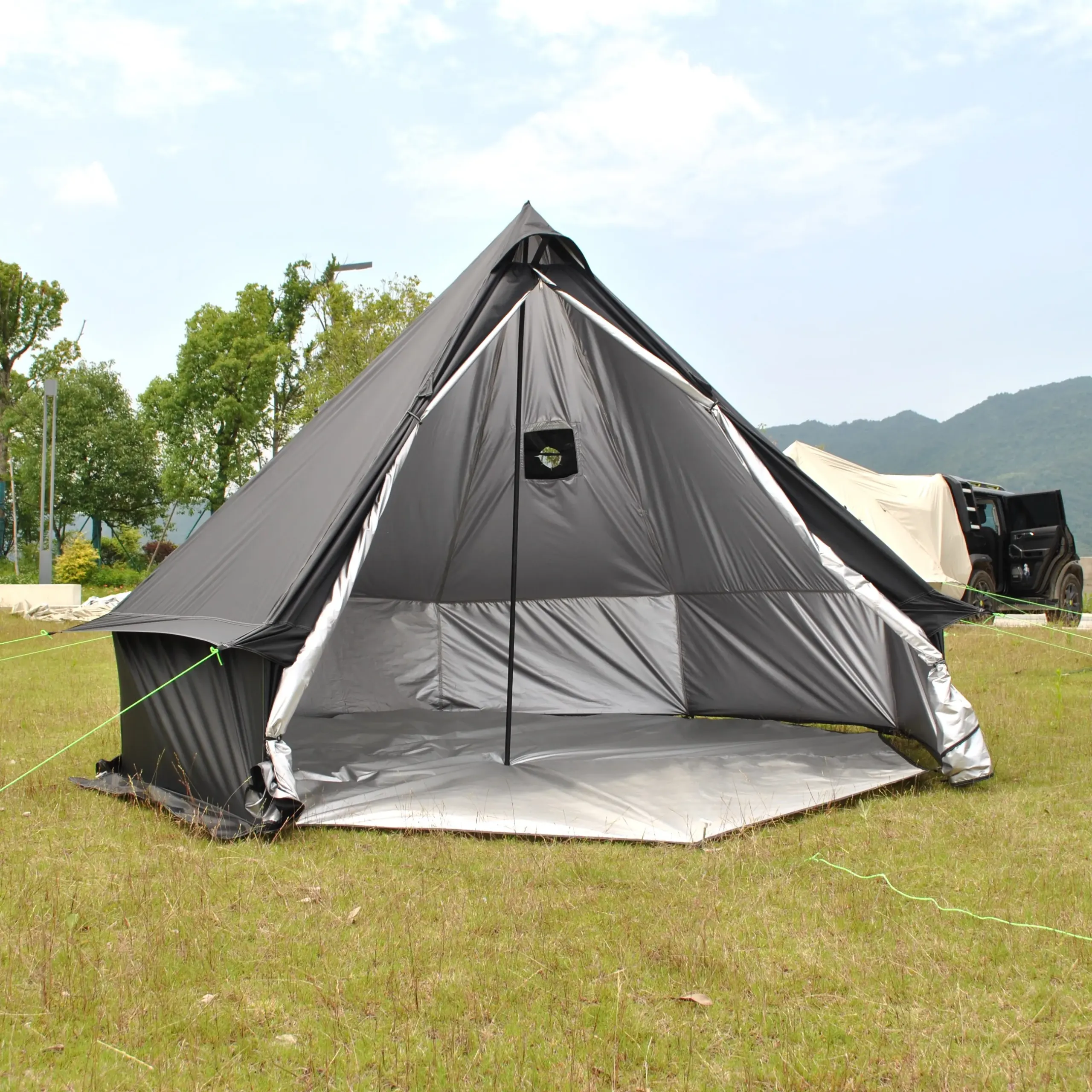 Tente tipi poêle à bois 6–8 personnes – Oxford PU4000 – Image 46
