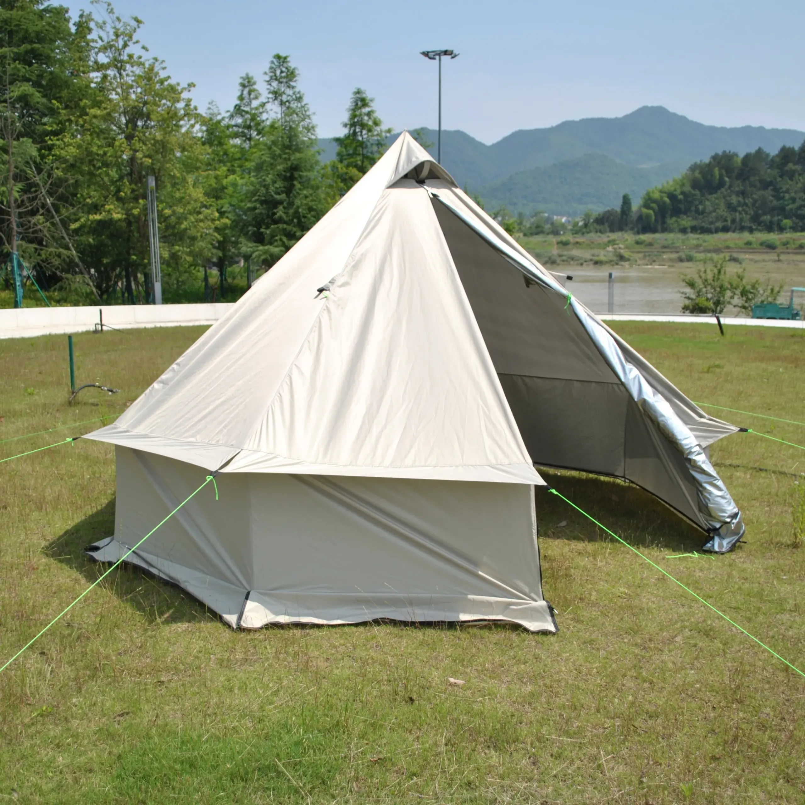 Tente tipi poêle à bois 6–8 personnes – Oxford PU4000 – Image 23