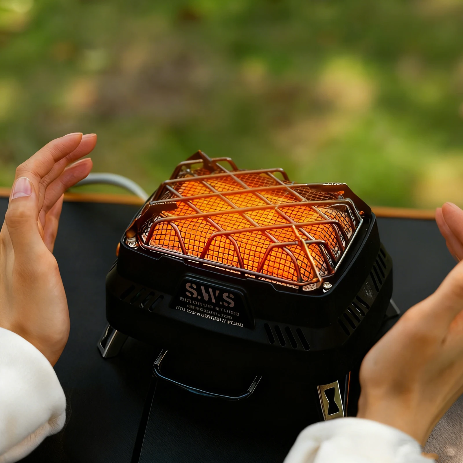 Mini poêle de chauffage extérieur 2-en-1 – Réchaud gaz – Image 2