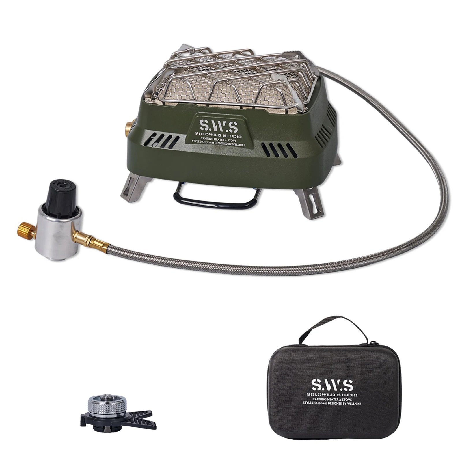 Mini poêle de chauffage extérieur 2-en-1 – Réchaud gaz – Image 7