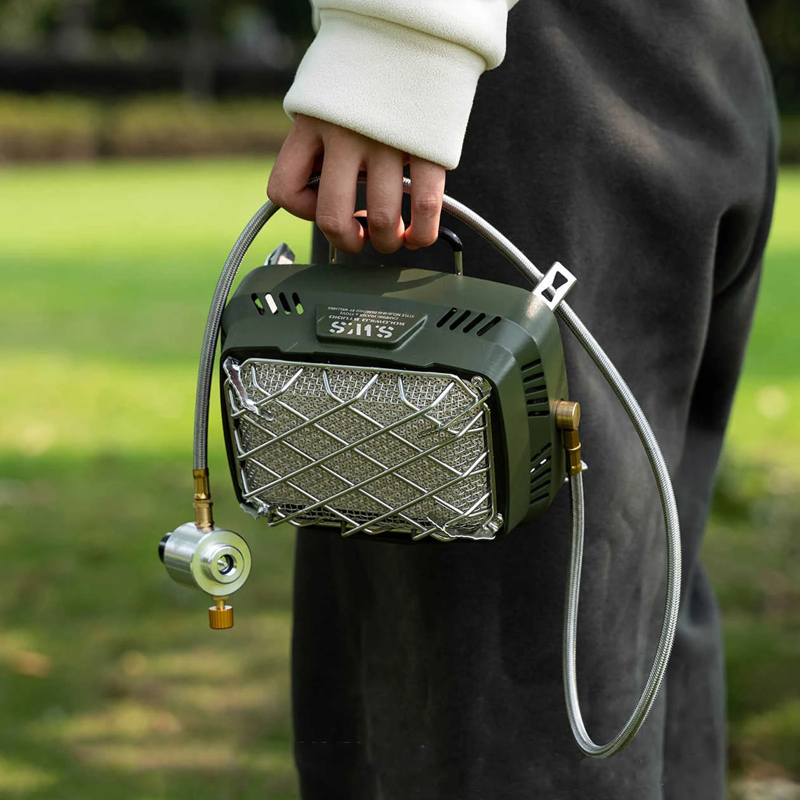 Mini poêle de chauffage extérieur 2-en-1 – Réchaud gaz – Image 9