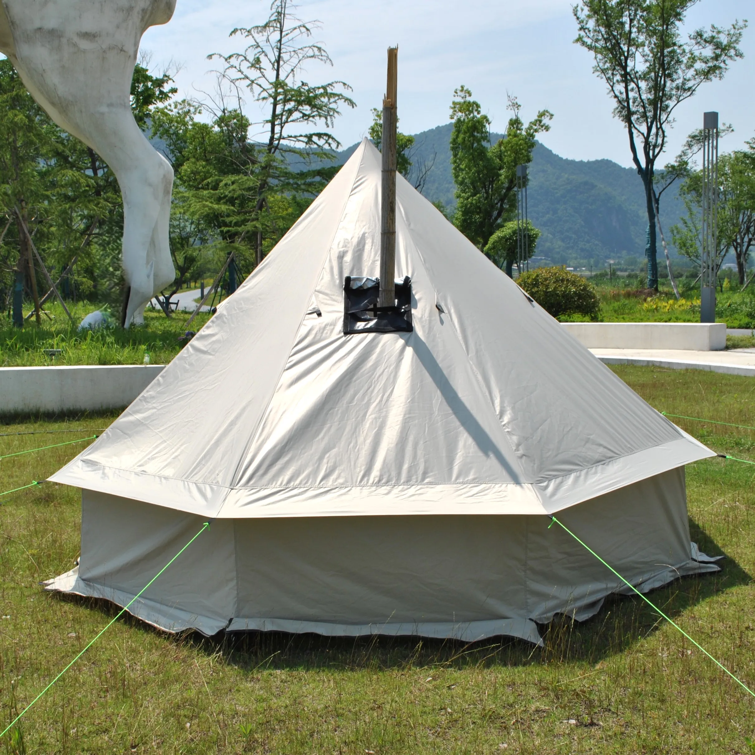 Tente tipi poêle à bois 6–8 personnes – Oxford PU4000 – Image 29