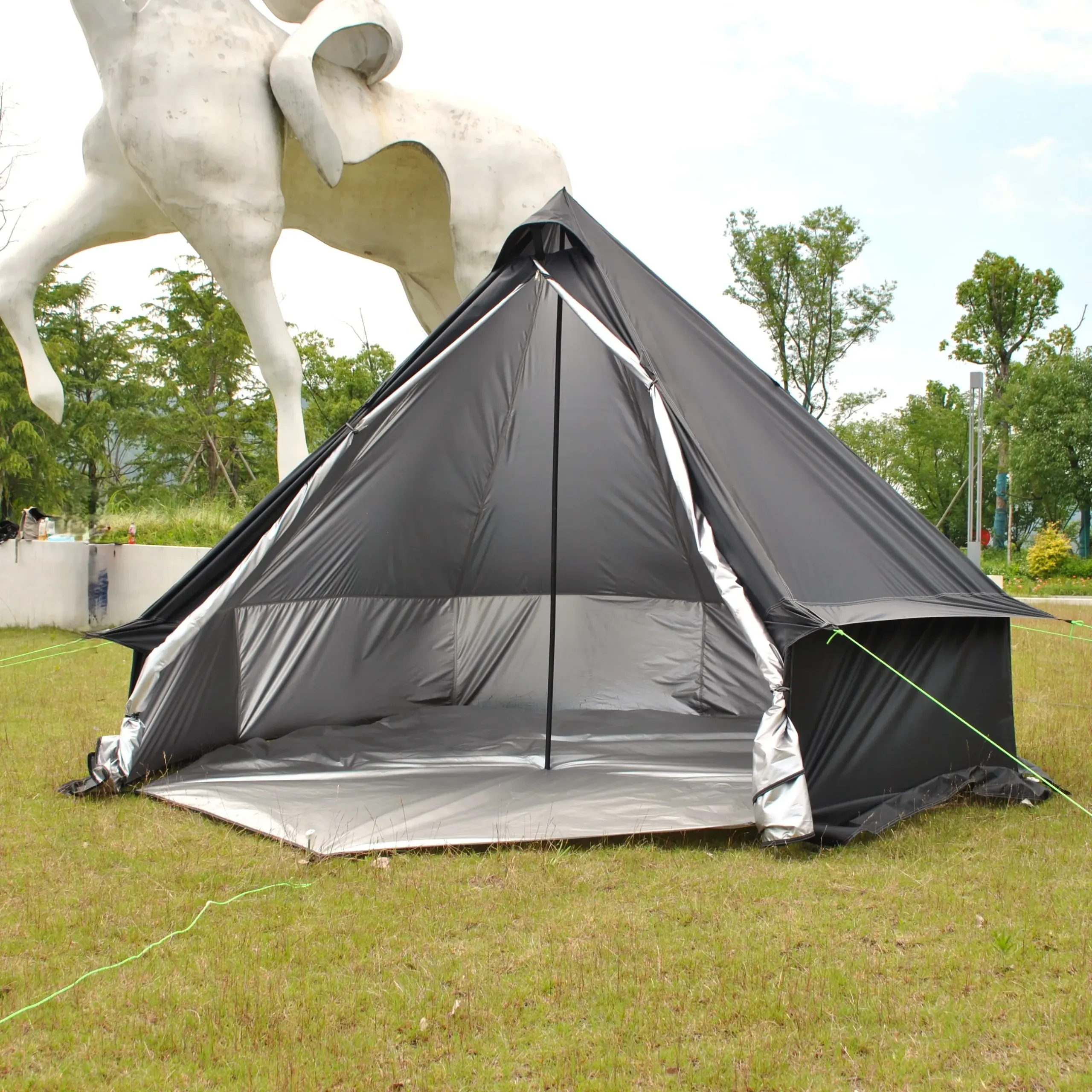 Tente tipi poêle à bois 6–8 personnes – Oxford PU4000 – Image 44