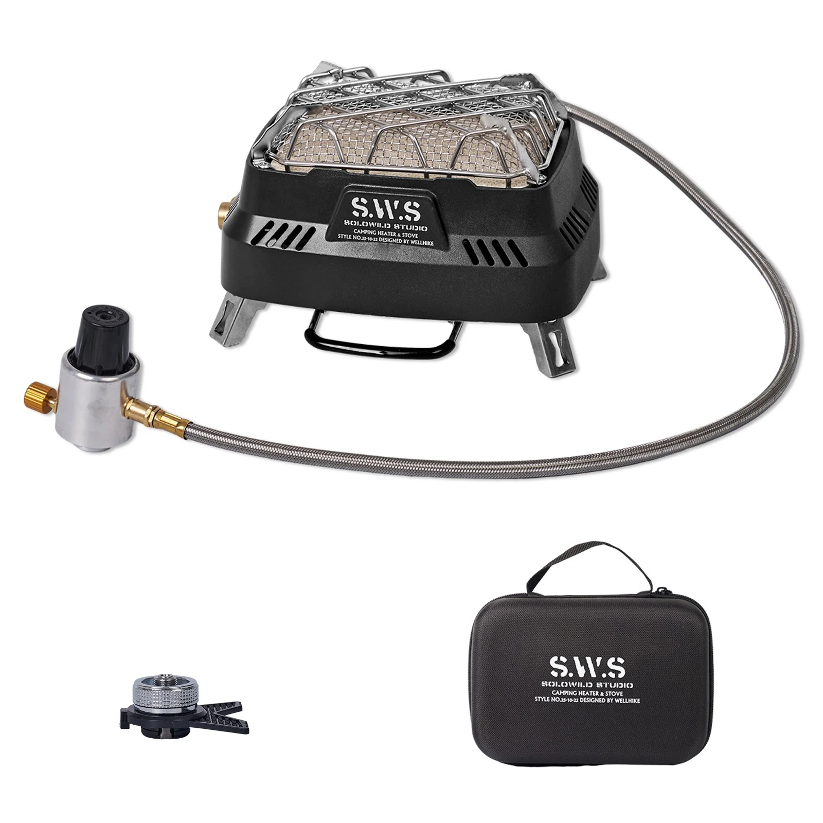 Mini poêle de chauffage extérieur 2-en-1 – Réchaud gaz – Image 6