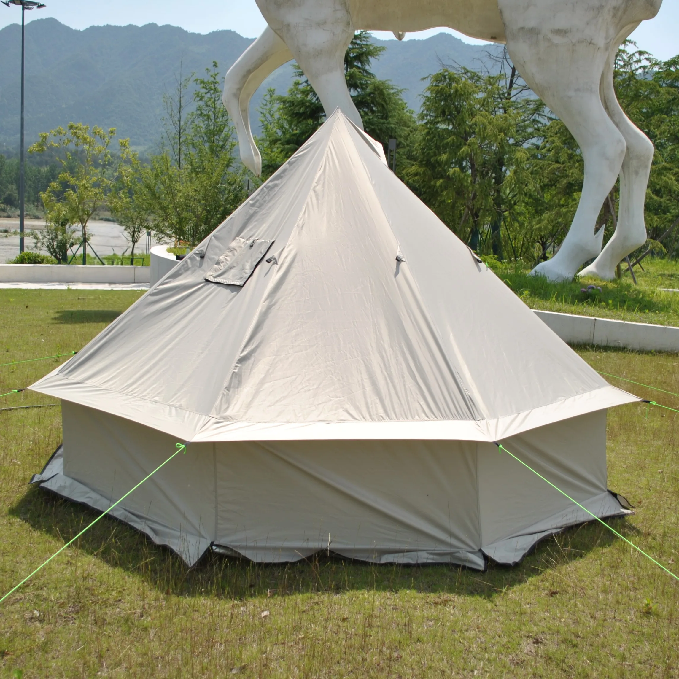 Tente tipi poêle à bois 6–8 personnes – Oxford PU4000 – Image 15