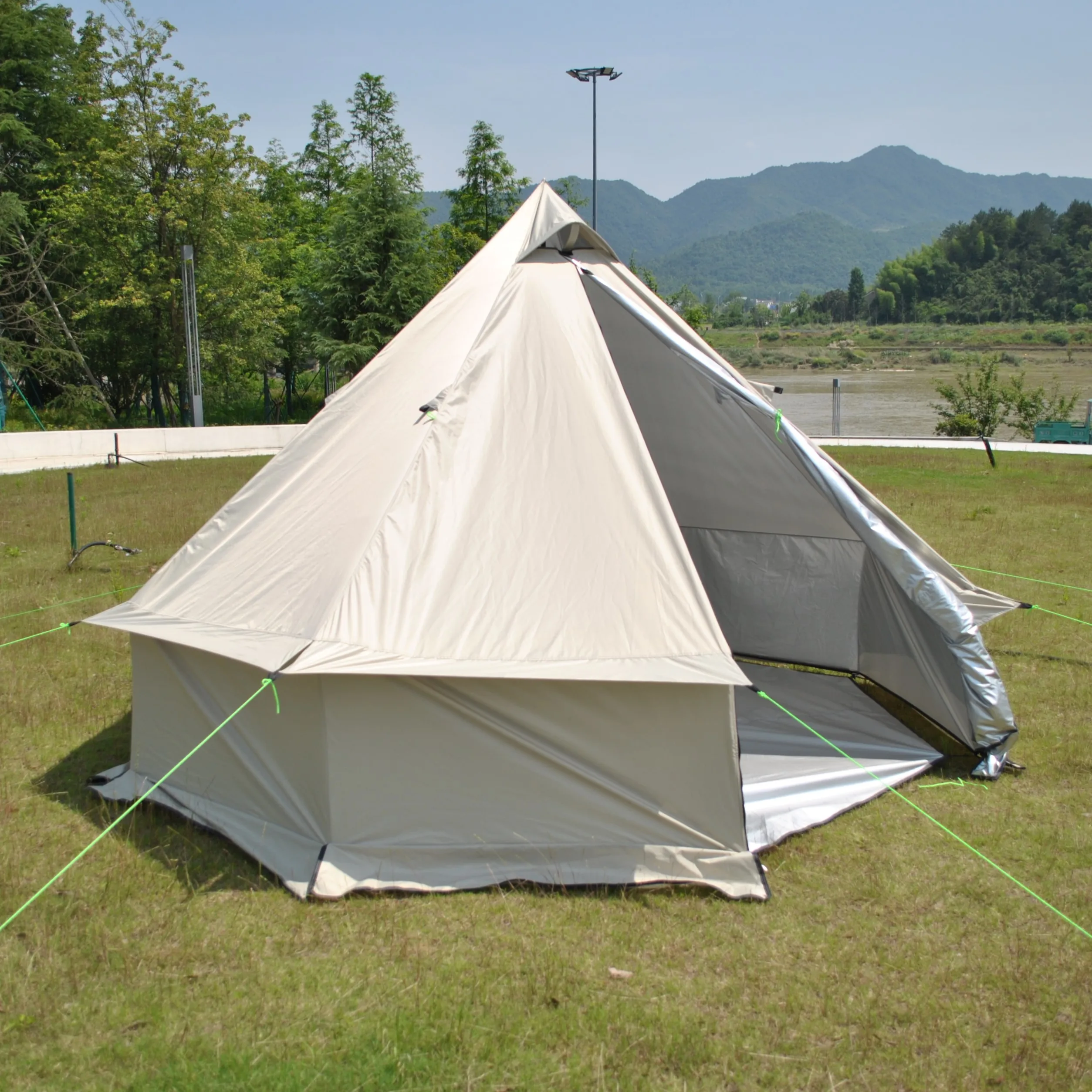Tente tipi poêle à bois 6–8 personnes – Oxford PU4000 – Image 14