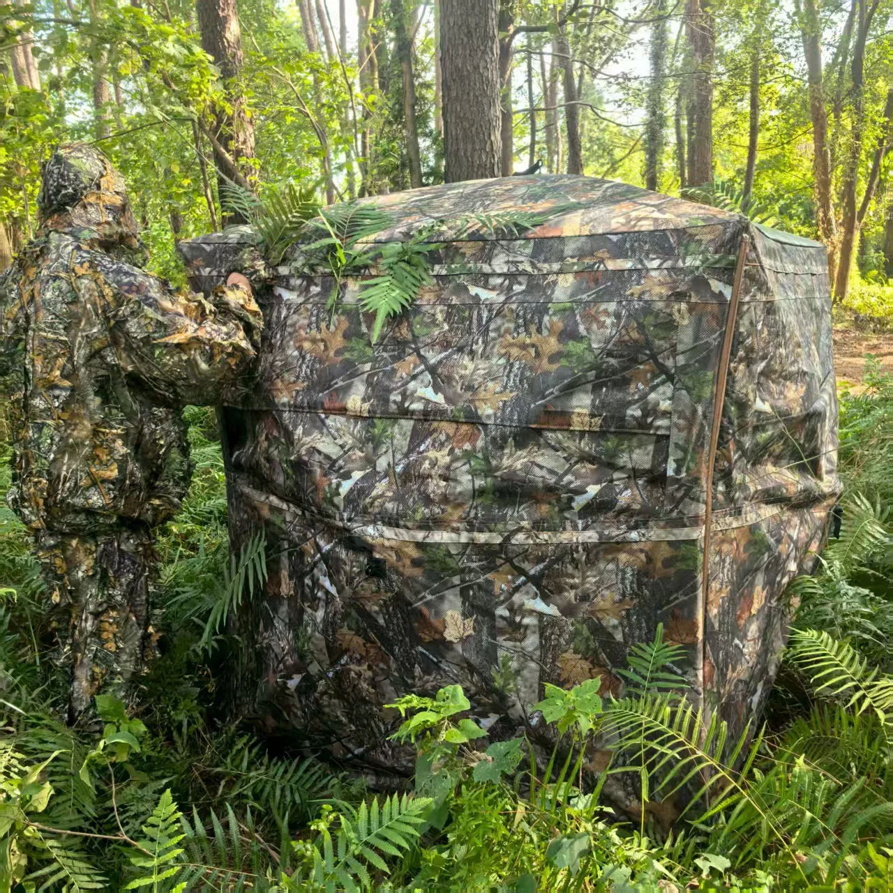 Tente camouflage ouverture rapide – Vision 360° chasse – Image 2