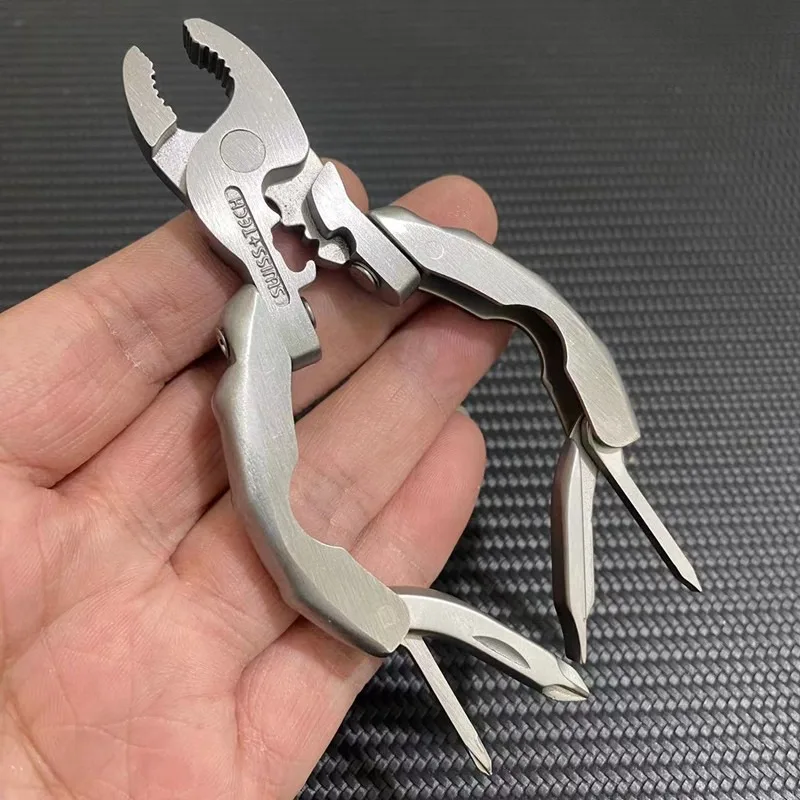 Mini pince multifonction pliable 9-en-1 outil EDC – Image 14