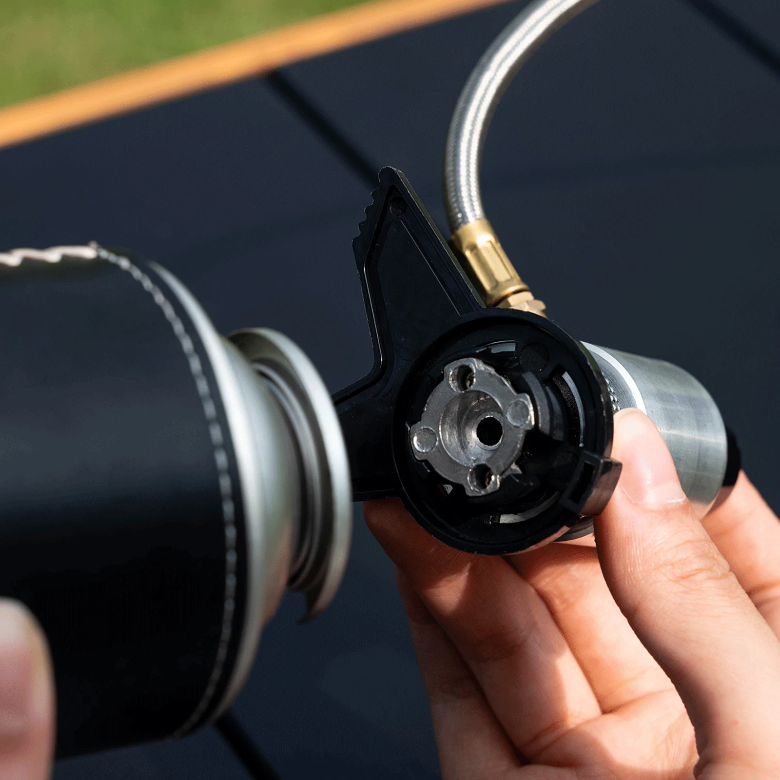 Mini poêle de chauffage extérieur 2-en-1 – Réchaud gaz – Image 12