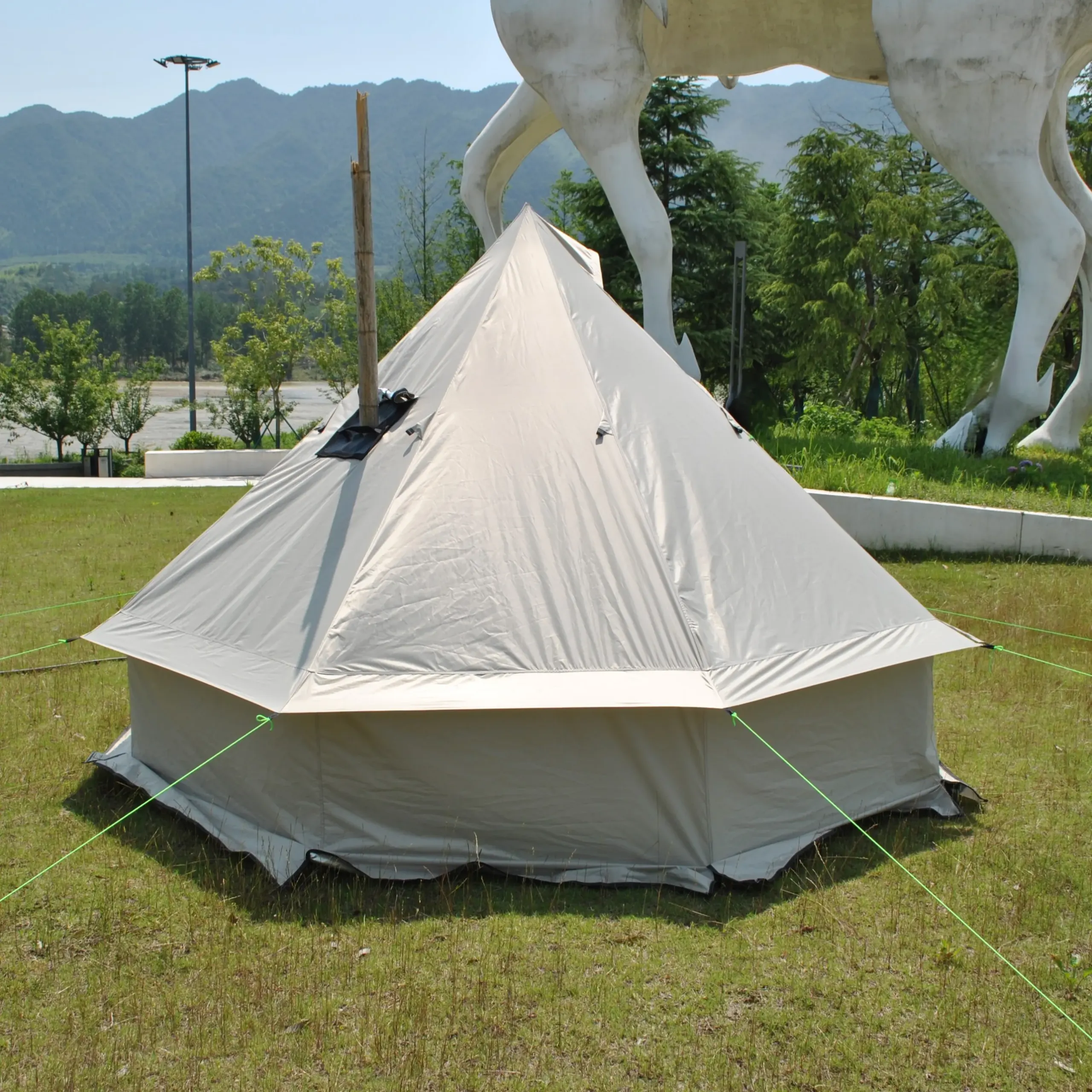Tente tipi poêle à bois 6–8 personnes – Oxford PU4000 – Image 17