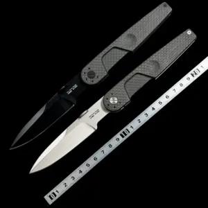 Couteau pliant LKU01 acier N690 manche carbone EDC