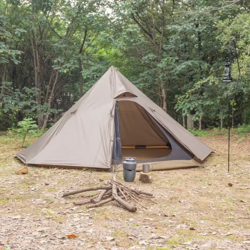 Tente cabine familiale 3–4 personnes – Double couche étanche