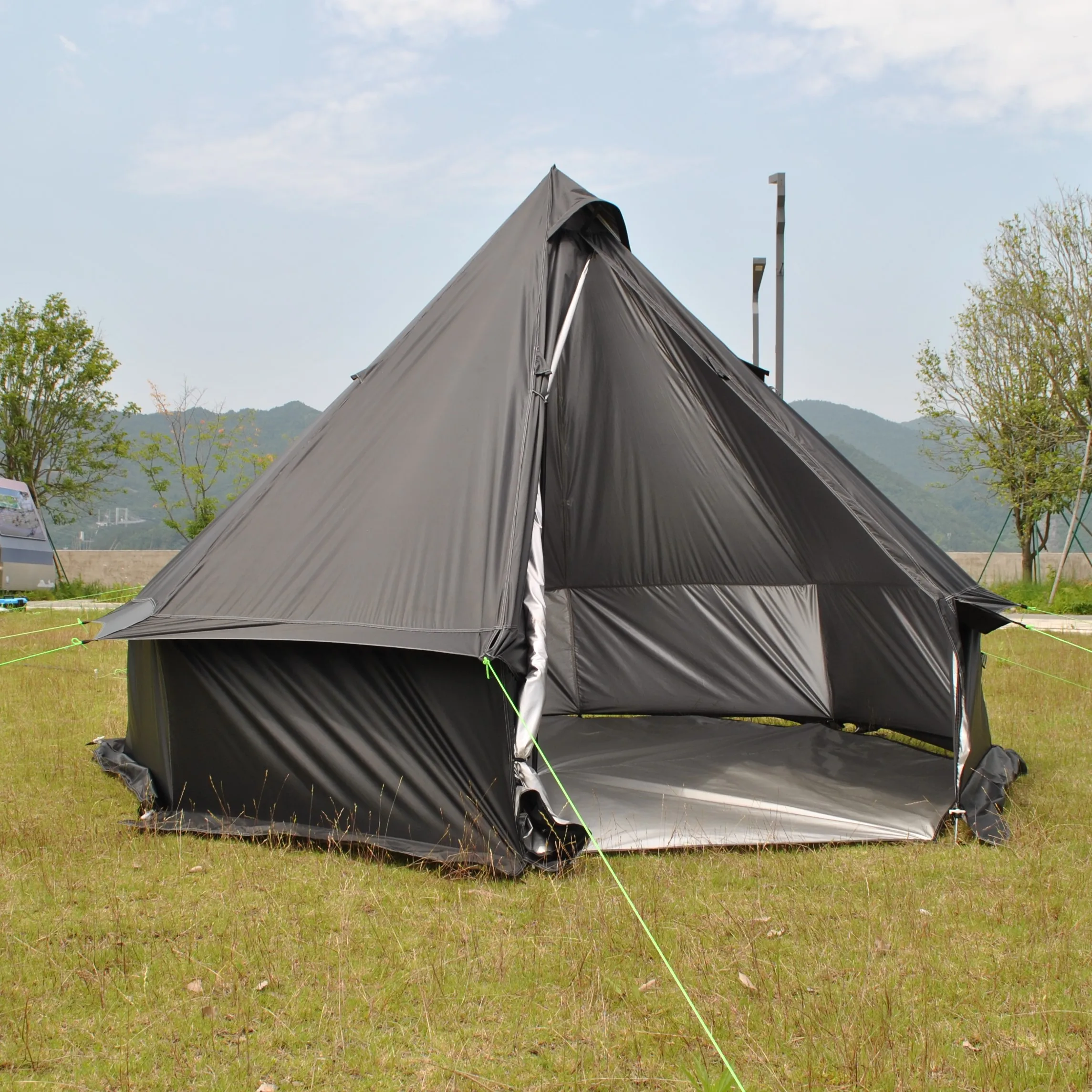 Tente tipi poêle à bois 6–8 personnes – Oxford PU4000 – Image 47