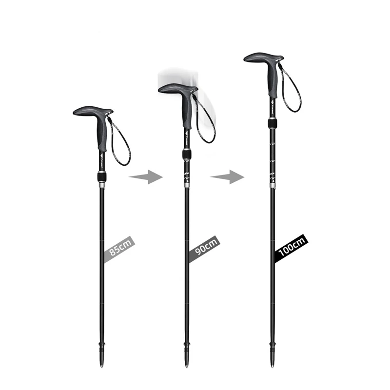 Bâton trekking carbone léger réglable – Image 4