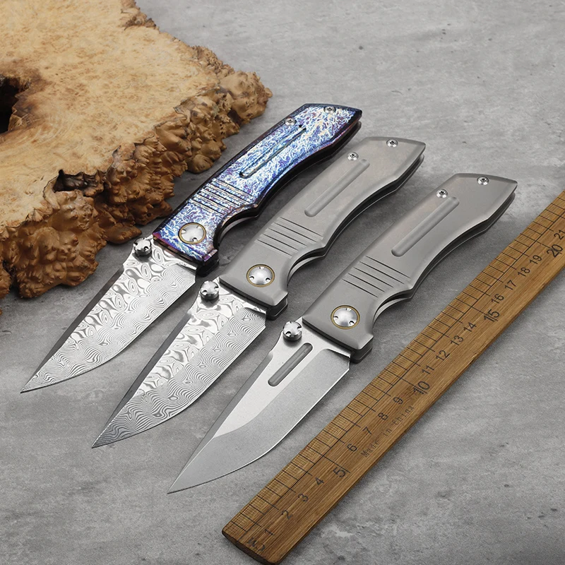 Couteau pliant Damas VG10 titane