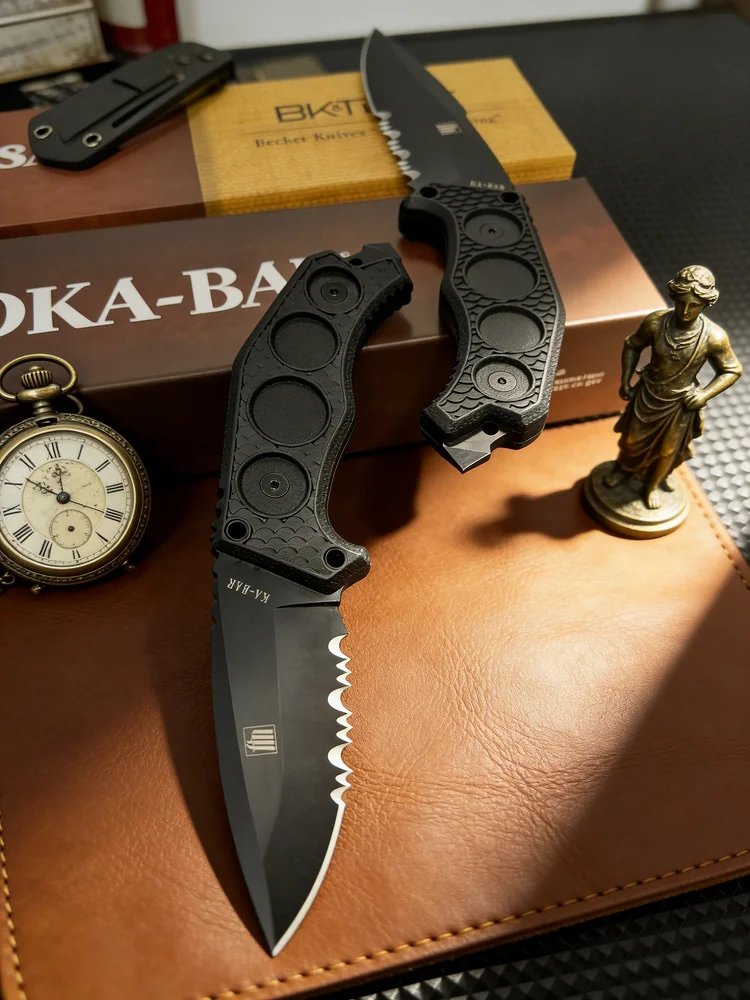 Couteau lame fixe 20 cm camping – Image 10