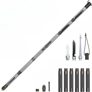 Bâton de marche rétractable aluminium