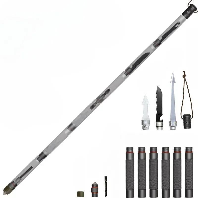 Bâton de marche rétractable aluminium