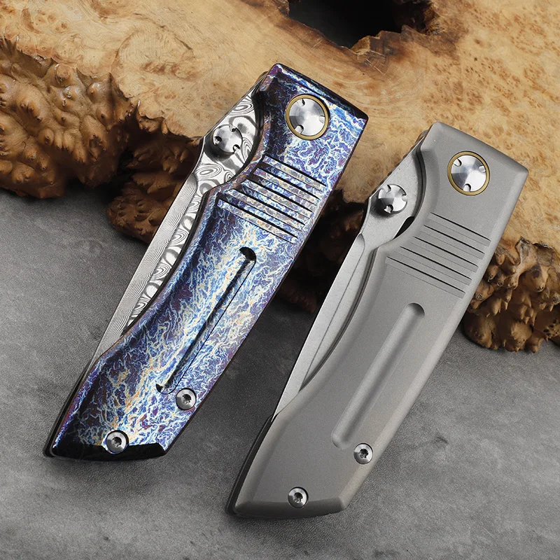 Couteau pliant Damas VG10 titane – Image 5